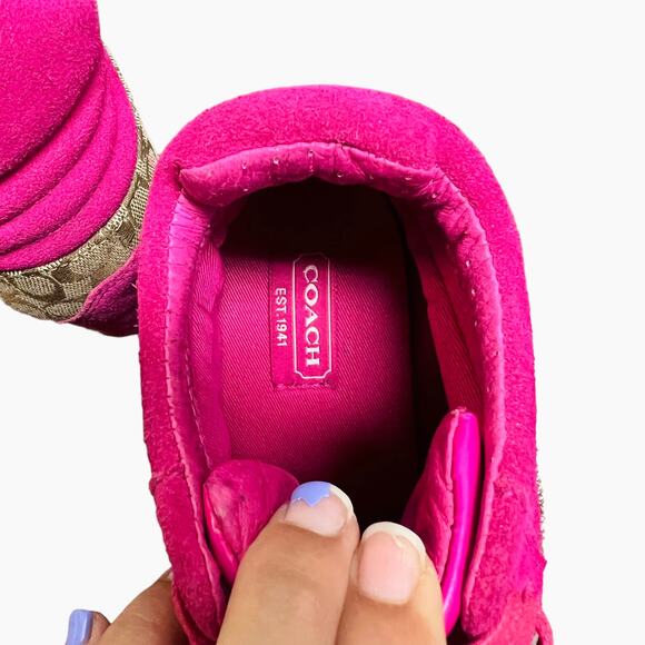 Coach Alara Wedge Sneakers in Pink Women’s Size 7.5M - Picture 8 of 10